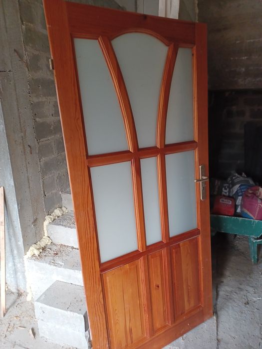 Drzwi drewniane komplet