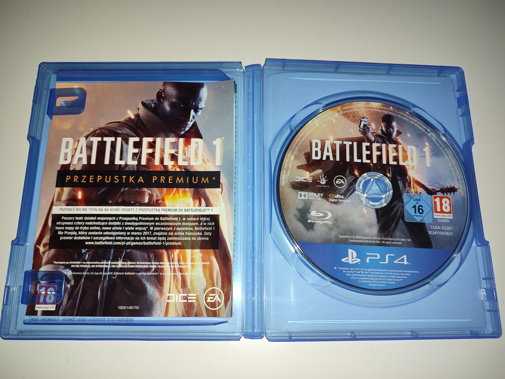 Gra Ps4 Battlefield I wersja PL gry PlayStation 4 Hit Sniper GTA V UFC