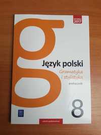 Język polski-Gramatyka i stylistyka-podręcznik-klasa 8-wyd WSiP - NOWY