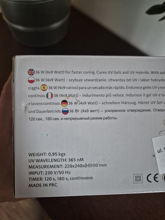 Lampa UV 36W Semilac