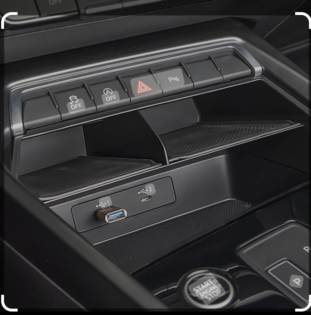Arrumação Audi A3 8Y (modelos novos de 2021 a 2025)