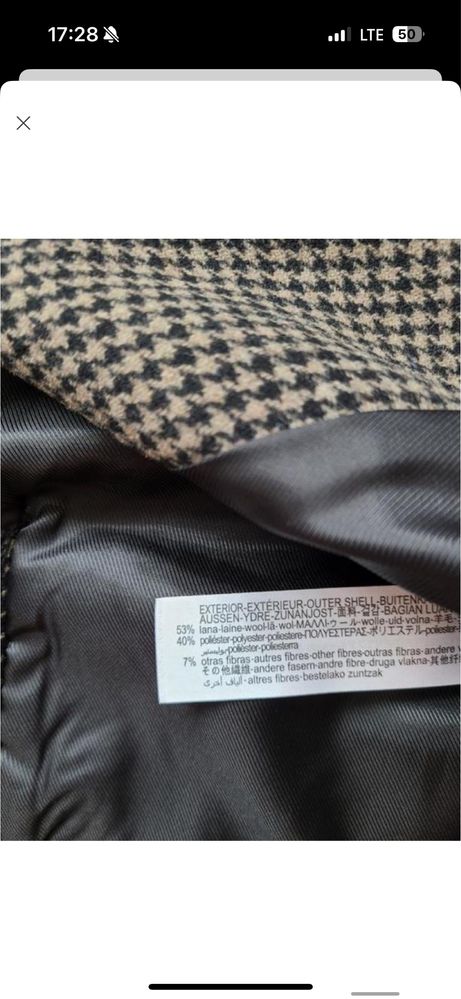 Піджак zara вовна