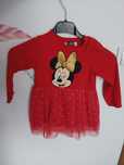 Czerwona sukienka myszka Minnie świąteczna 18-24m 92cm