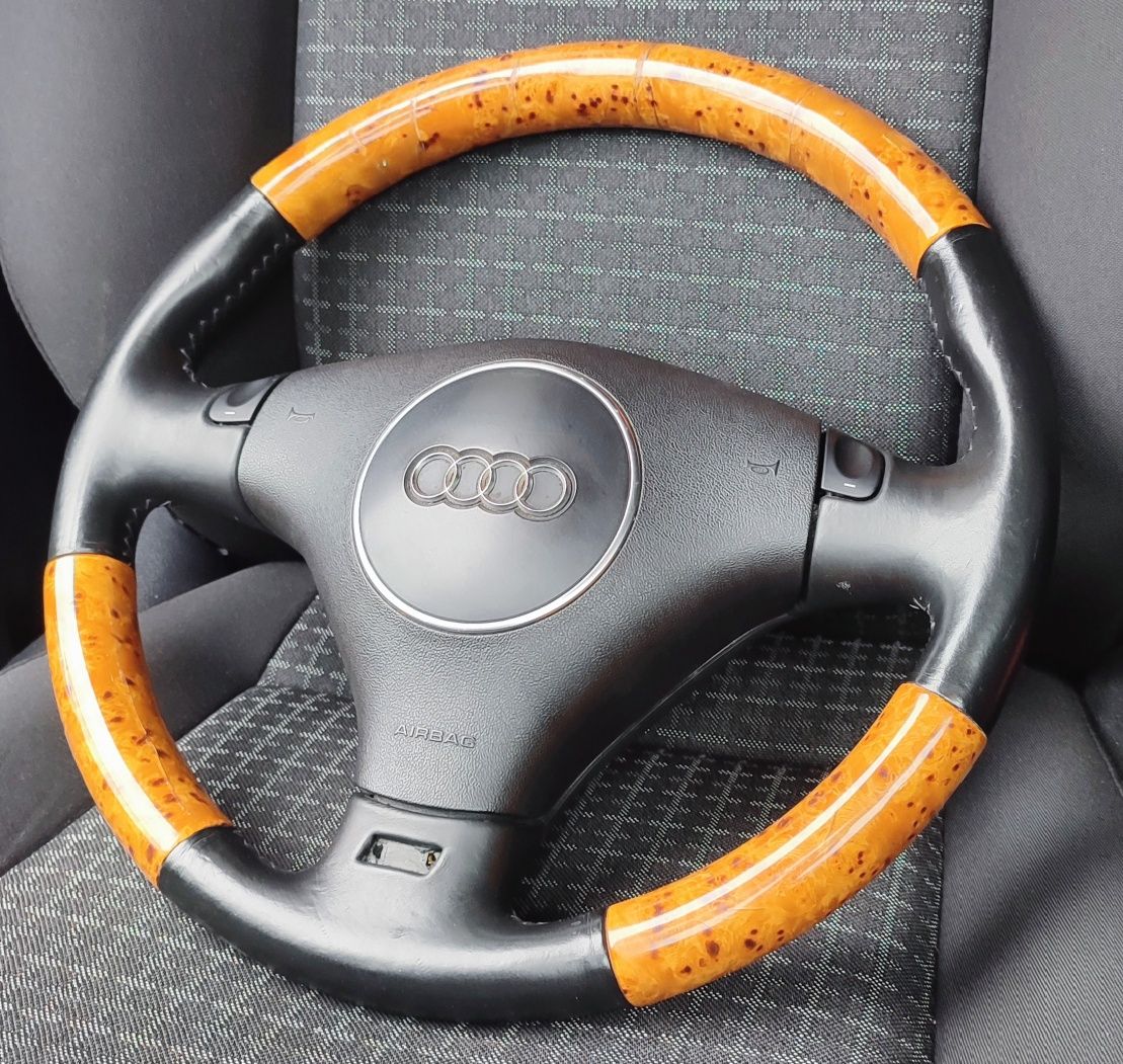 Kierownica drewno skóra Tiptronic Airbag Audi A3 A4 B5 A6 C5 A8 S8 D2