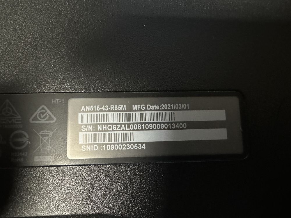 Acer nitro 5 an515-43 разборка запчасти донор акб, матрица, топкейс