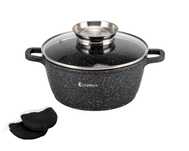 6,5L Garnek Marmurowy z Powłoką Gaz Indukcja 28CM Elitehoff E-7016