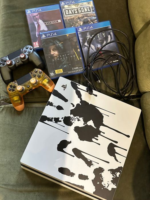 PlayStation 4 PRO Death Stranding Edition б у + 5 ігор та аксесуари