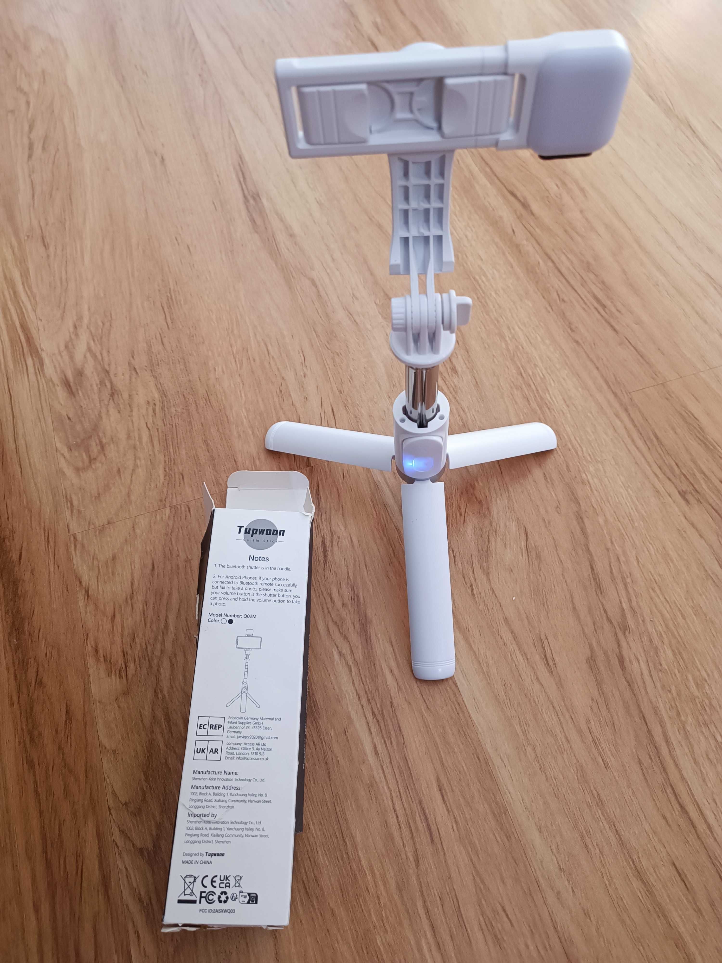 TUPWOON Q02M Statyw Bluetooth selfie stick pilot 19,5 -104cm