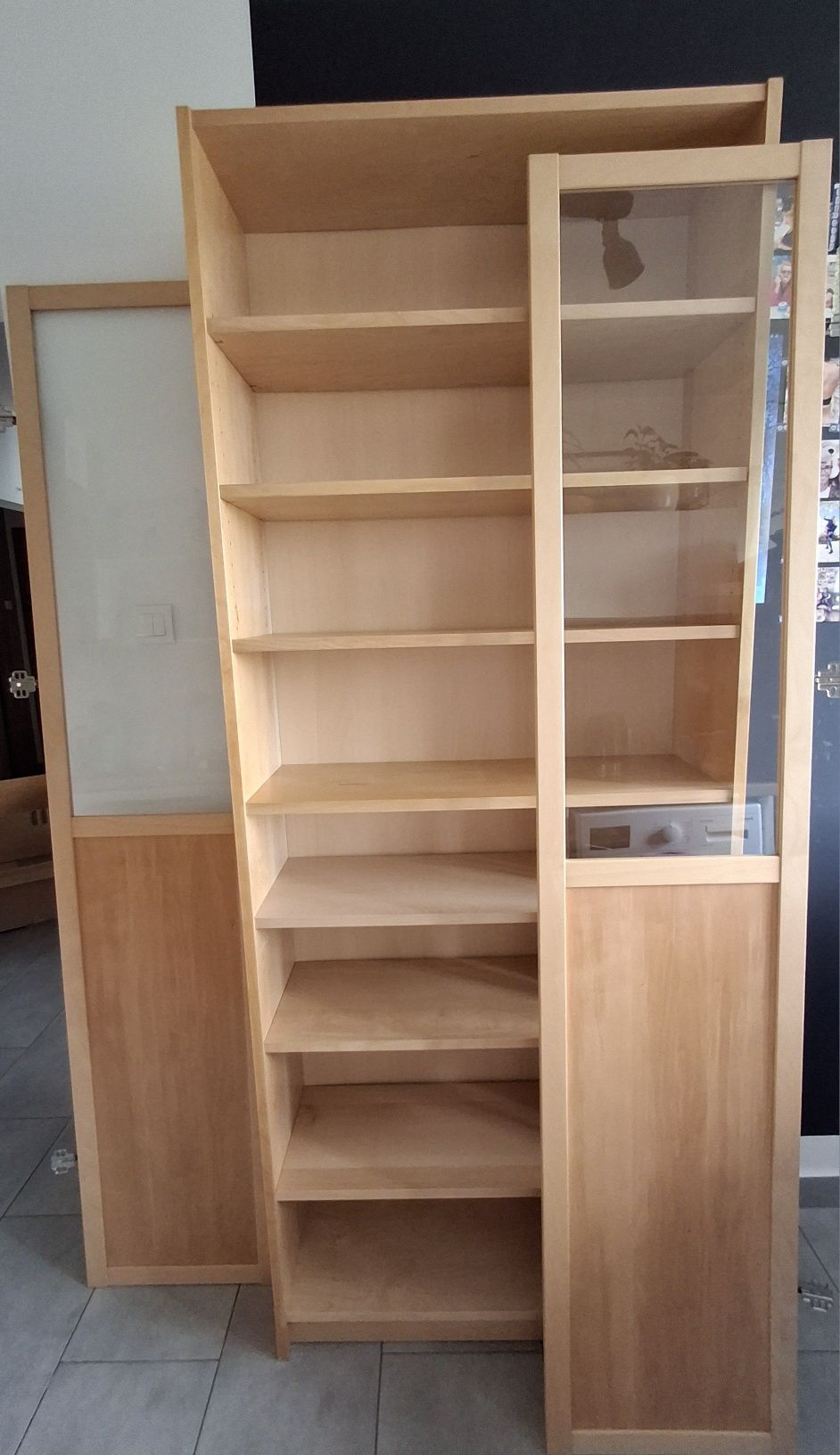 Billy regał z drzwiczkami 80cm buk IKEA