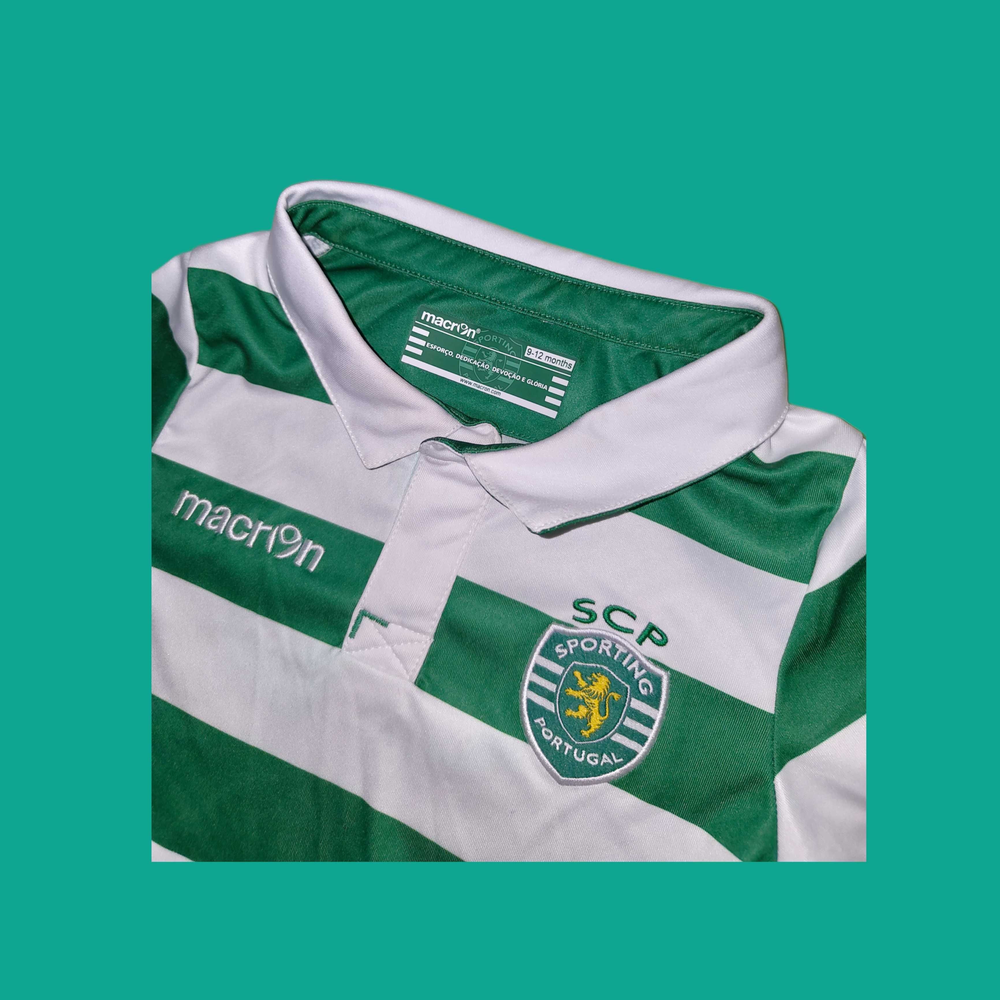 Camisola Bebés SCP Sporting - Macron - Tamanho 9-12M