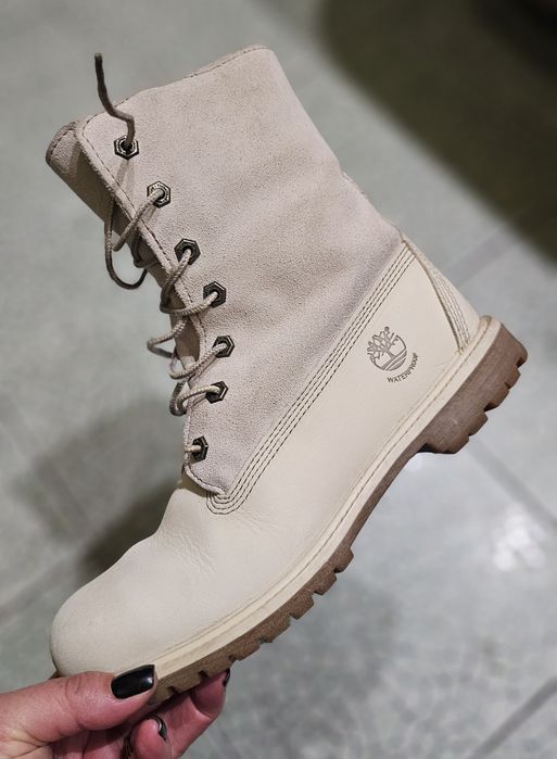Оригинальные, кожаные, тёплые ботинки "Timberland"/41р.