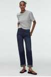 Джинси Zara, середня посадка, на гудзиках, прямі