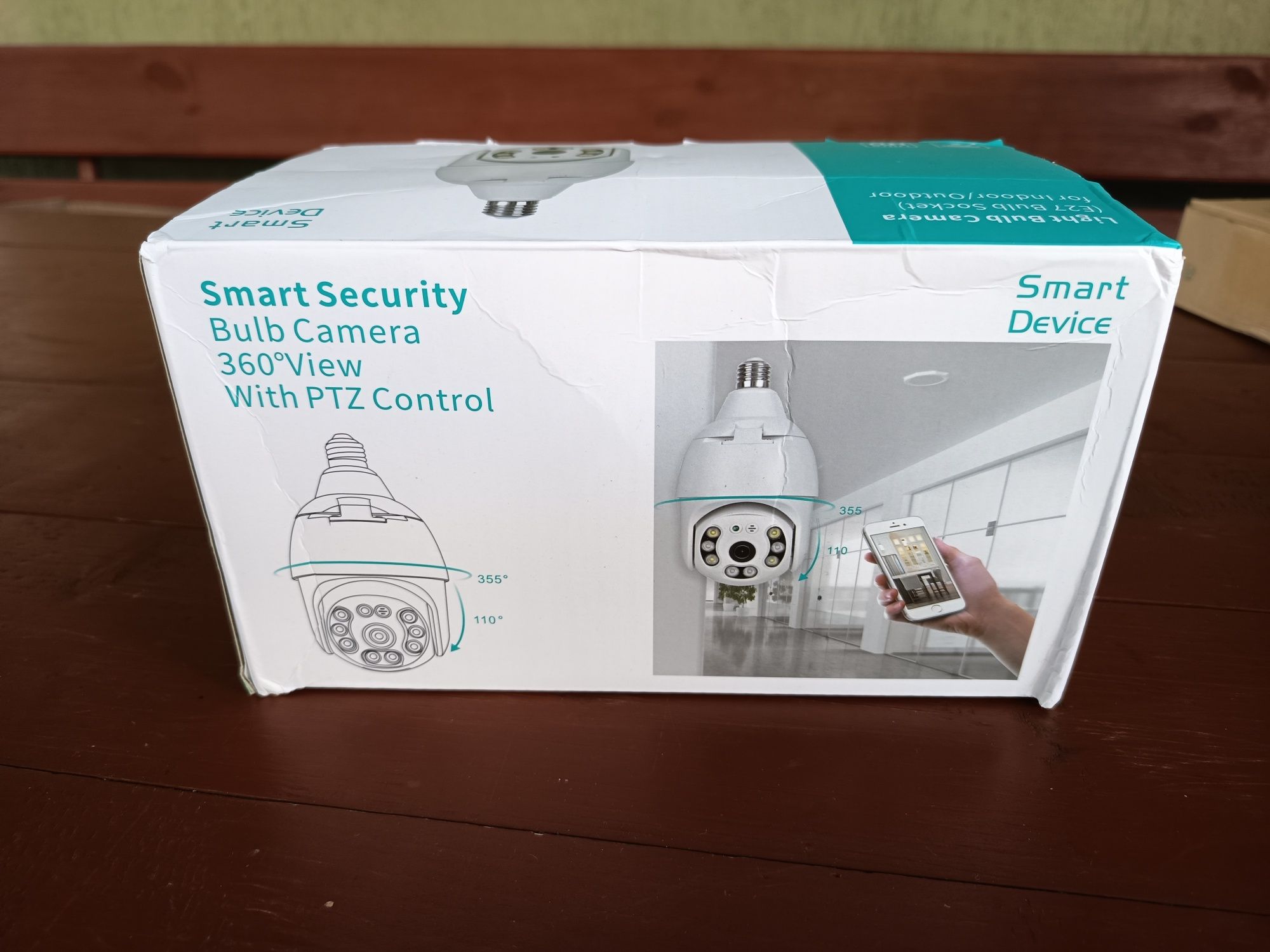 Kamera IP WiFi 5MP PTZ 360° na gwint E27 Nowa