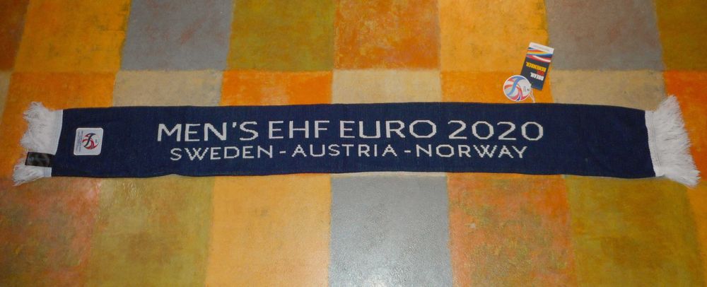 EHF OFFICIAL EURO 2020 szalik Norwegia Szwecja Austria nowy UNIKAT