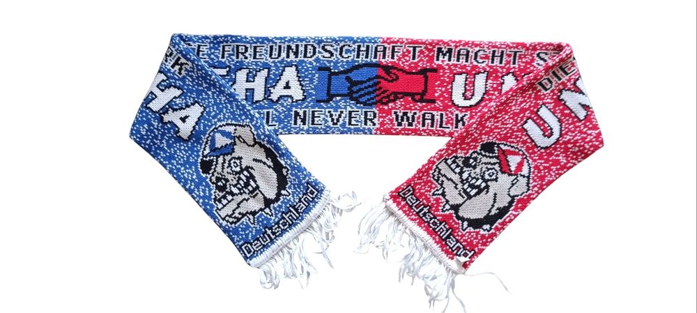 Szalik piłkarski kolekcjonerski łączony Hertha Union używany