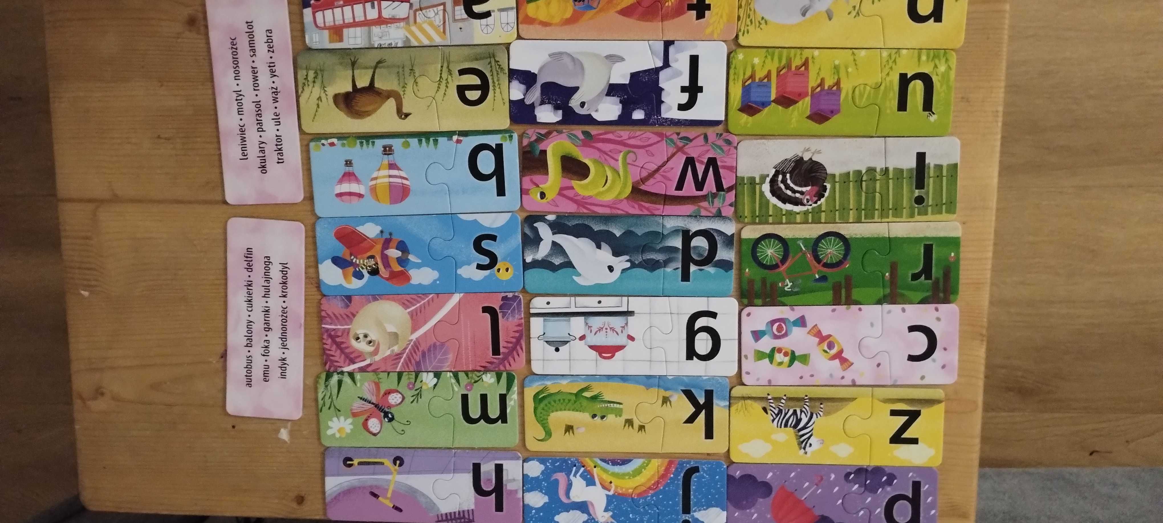 10 gier edukacyjnych i puzzli stan jak nowe