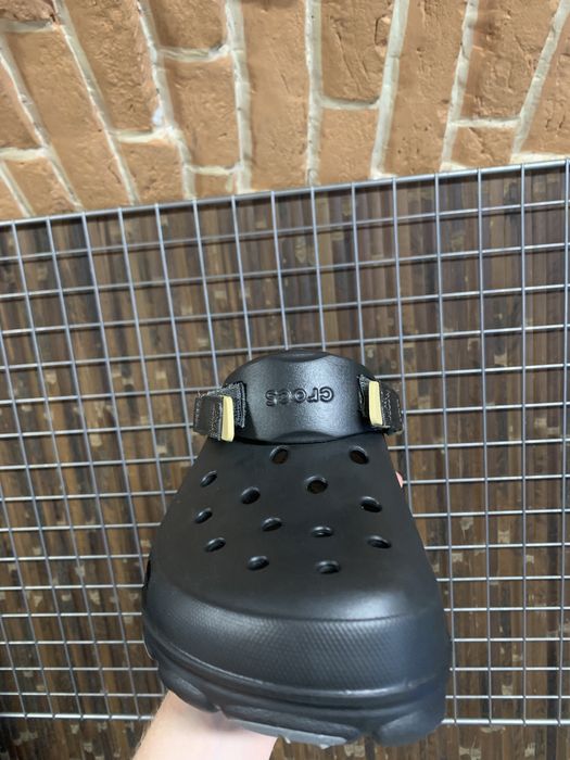 Сандалі Crocs оригінал чорні чоловічі шльопанці зручні літні крокси