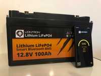 Bateria de Lítio LiFePO4 100Ah com App Bluetooth da Liontron