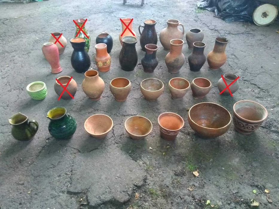 Старинный антикварный вазон горшок глечик макитра кринка кувшин...