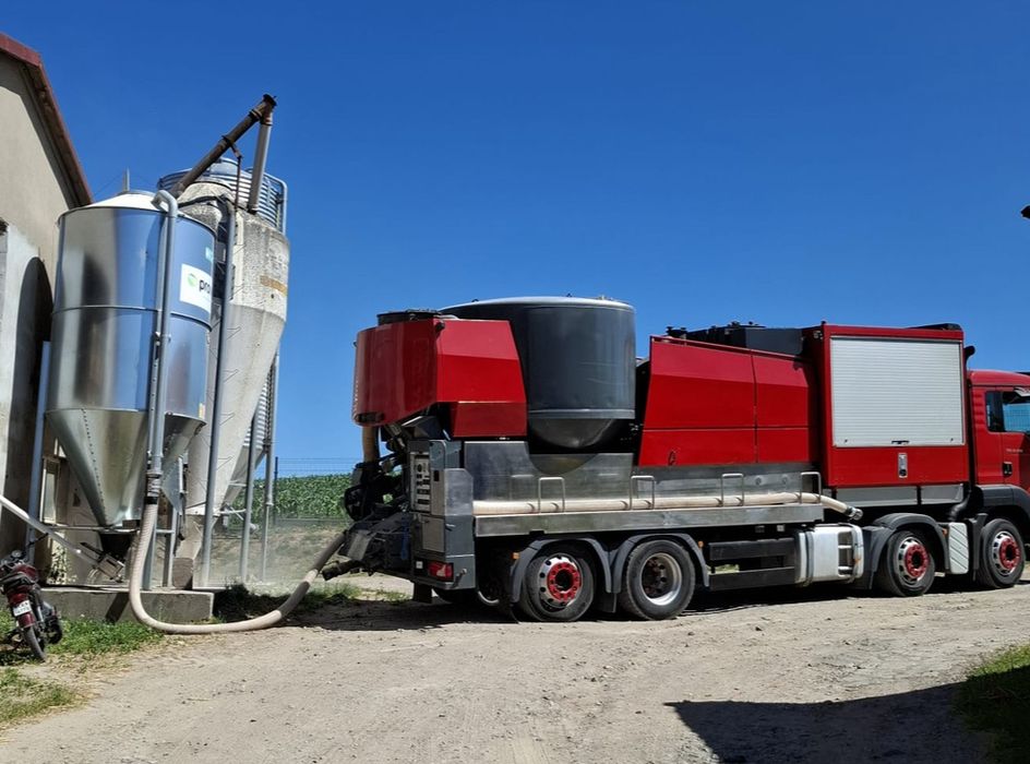 USŁUGI - Mobilna Mieszalnia Pasz - USŁUGI - Mielenie, Gniecenie,m