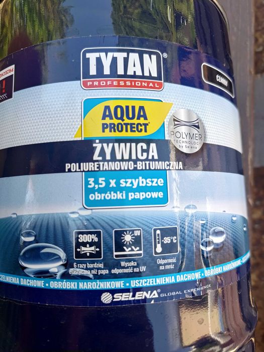 Żywica Poliuretanowo Bitumiczna Tytan Aqua Protect 5kg do Dachu itp.