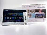 SYLVOX Портативний ТВ з Google TV, 15.6" екран та 10000мАг батарея