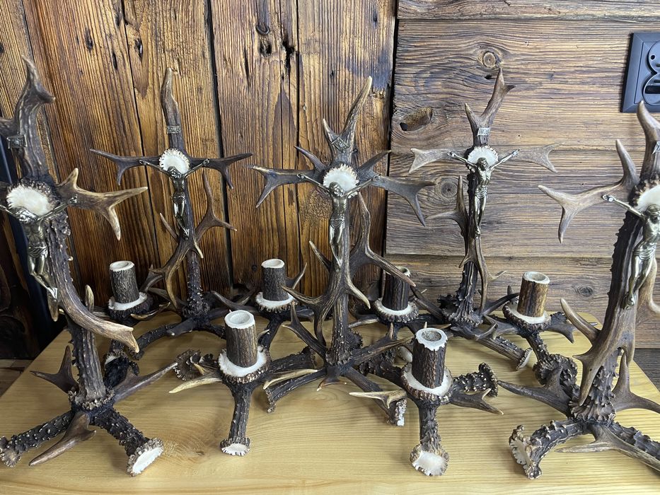 Kolędnik zestaw kolędowy z poroża poroże jeleń łoś koziołek