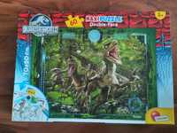 Maxi Puzzle Jurassic World + malowanka