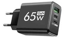Szybka i Uniwersalna Ładowarka GaN 65W z Portami USB-C/USB-A