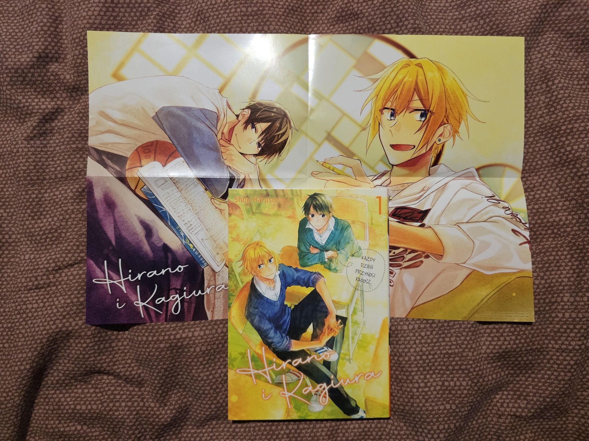 Hirano i Kagiura manga + dodatek plakat