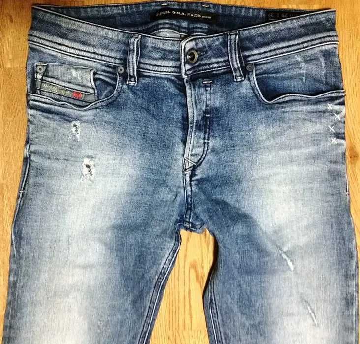 80/105 cm DIESEL SLEENKER W29 L32 W30 y2k dsquared slim rurki skinny