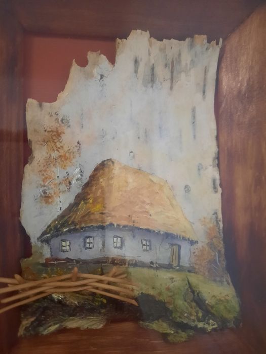 Картина на корі дерева