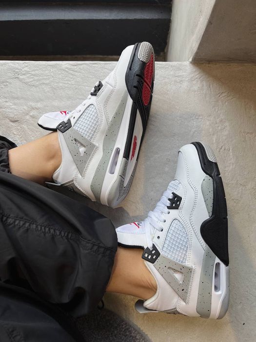 Buty Nike Air Jordan Retro 4 White Cement 36-45 unisex trampki