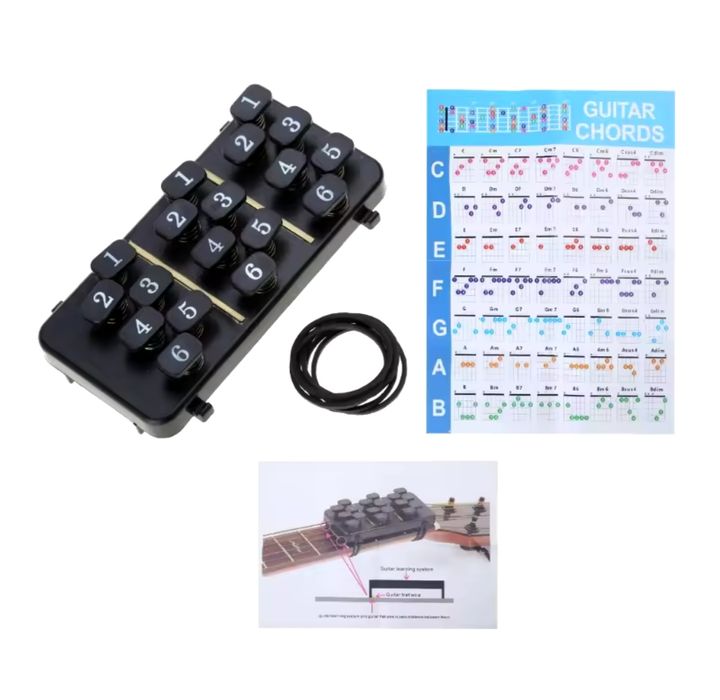 Гитарные тренажеры для изучения  аккордов +  защита пальцев. 2 модели.