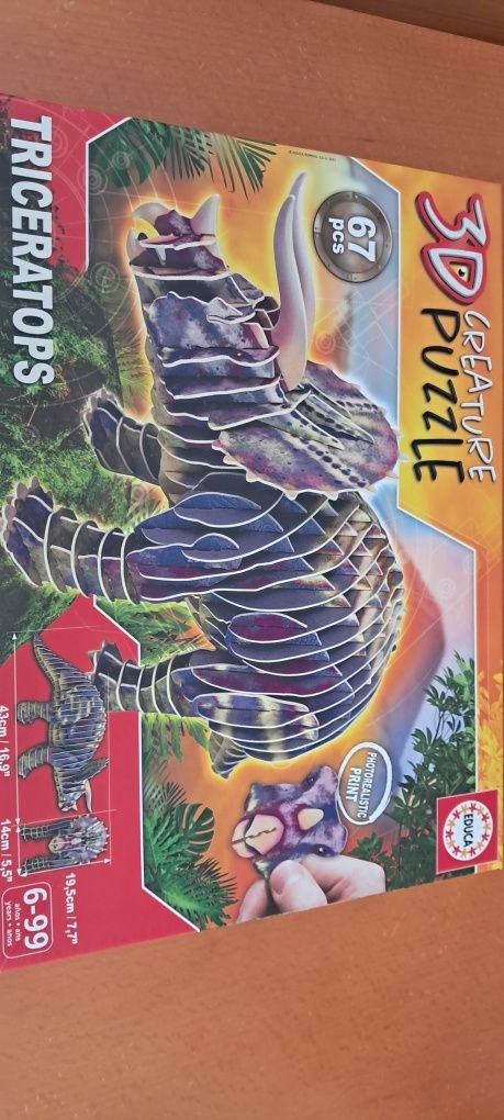 Puzzle 3d dinossauro