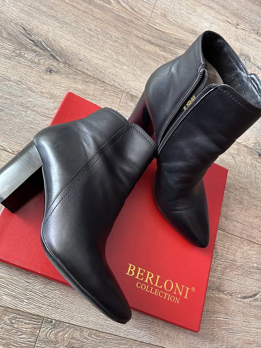 Шкіряні ботильйони Berloni (25 см)
