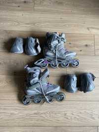 Rolki damskie Rollerblade SG7 38.5 + ochraniacze