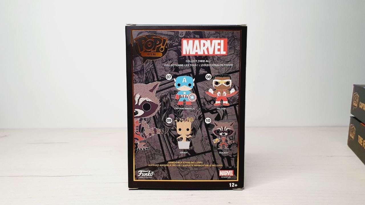 Колекція героїв МАРВЕЛ Пін Funko Pop Marvel Єнот Ракета, Малюк Грут...