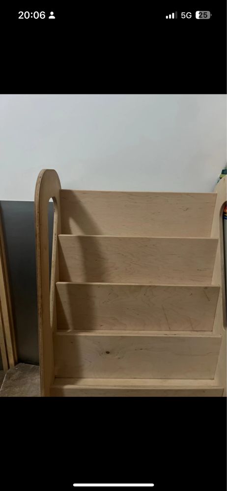 Biblioteczka SLIM S - Półka na książki baby wood