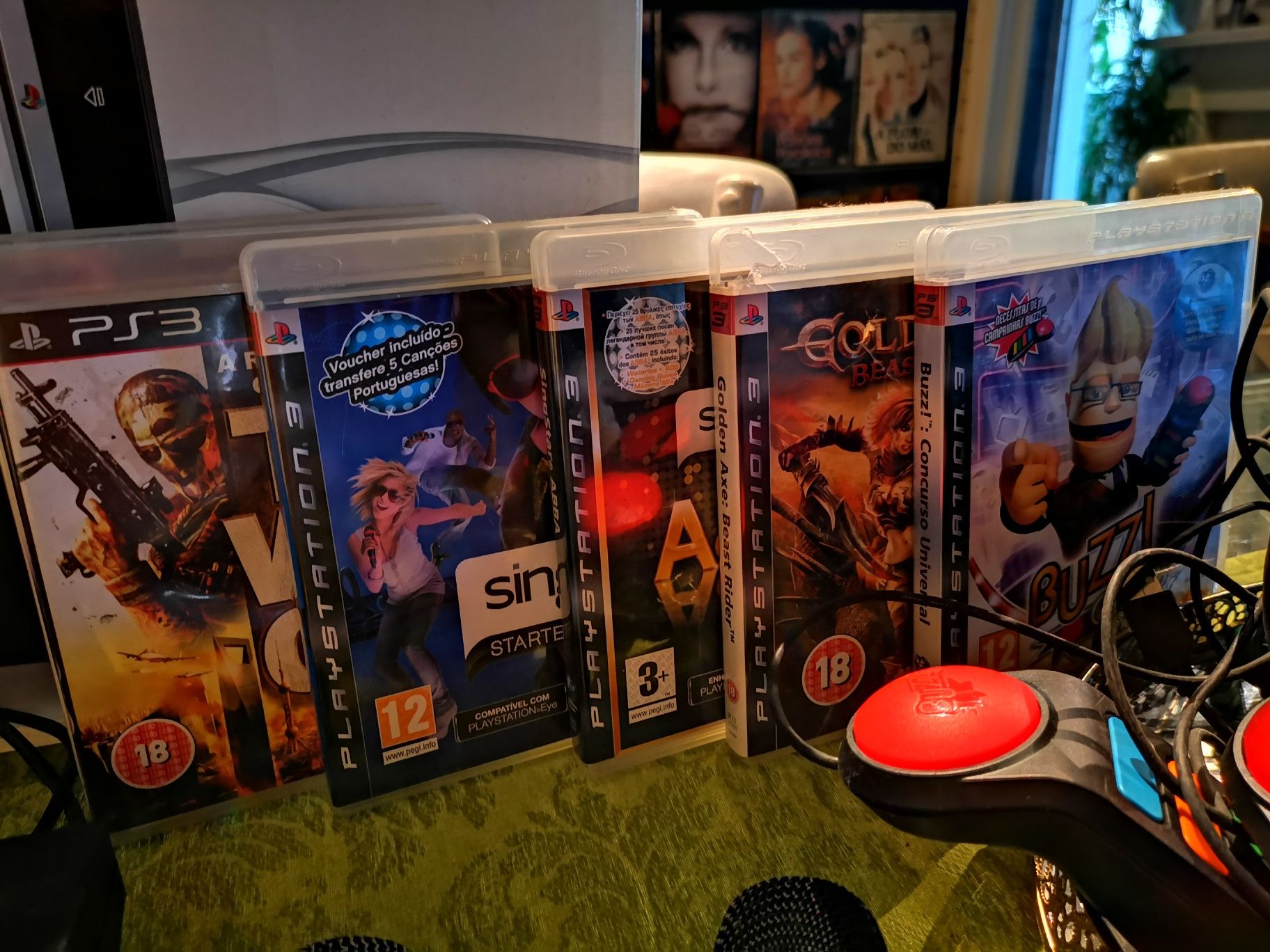 Ps3 slim com muitos extras , para desocupar - Só vendo o conjunto