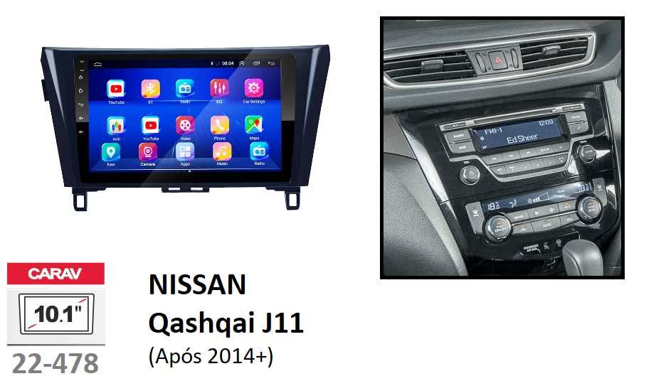 (NOVO) Rádio 2DIN 9" Nissan QASHQAI J10 / J11 (2007 a 2021) • Android