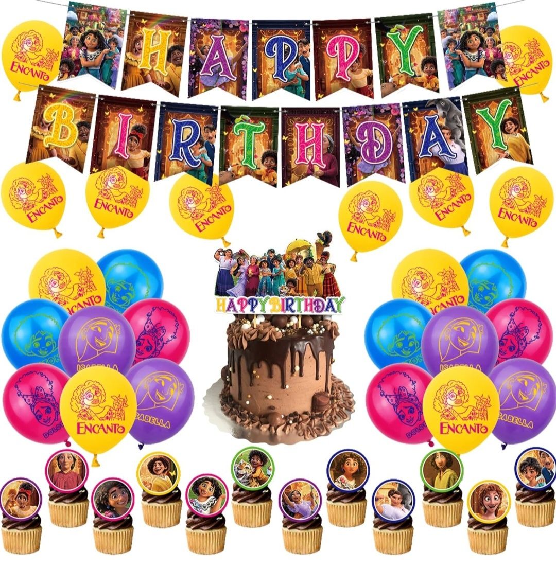 Dekoracja na urodziny Encanto urodziny Dekoracja balony Girlanda