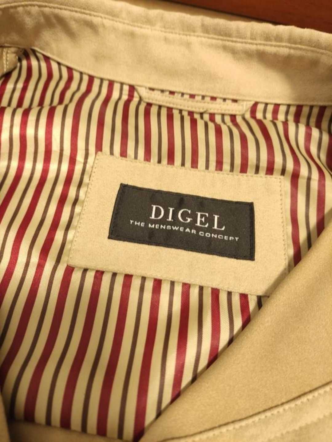 Digel куртка сорочка 52 - 54 р 2xl - 3xl бежева замшева вітровка легка