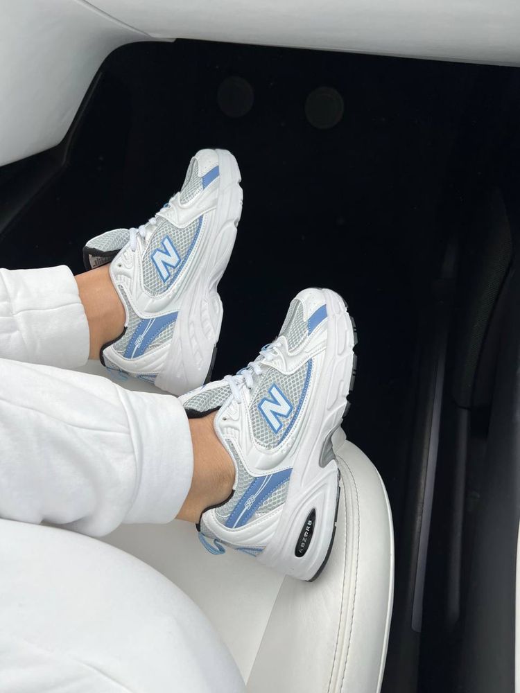 Кросівки чоловічі жіночі New Balance 530 White Blue 36-45