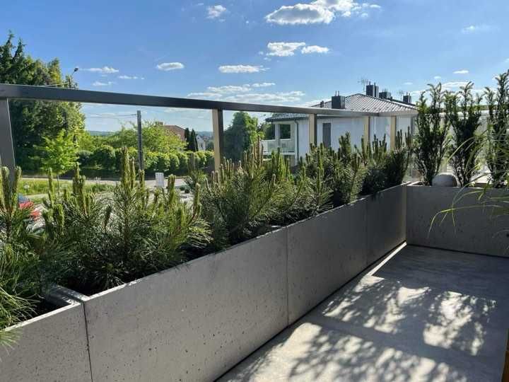 Donice ogrodowe tarasowe betonowe, z betonu architektonicznego wysyłka