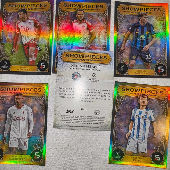 14 Cartas Showpieces Topps Superstars 2024