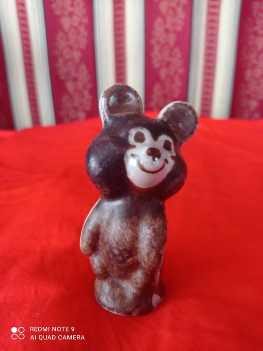 Ведмедик олімпійський, порцеляна, часів СРСР.