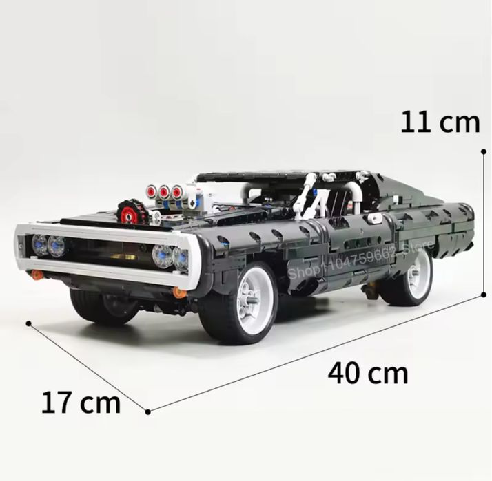 Конструктор лего технік lego technic dodge charger toretto з підсвітко