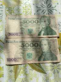 Banknoty z 1982 Fryderyka Chopina