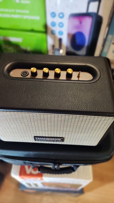 Караоке акустика Temeisheng-МХ(блютуз,SD,USB,FM)2микрофона,пультДУ